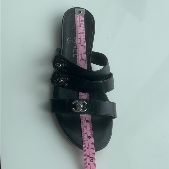 SOLD Chanel CC Sandals Sz 38C - Picture 13 of 13
